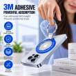 MagSafe Magnetic Phone Ring Holder | Metal Finger Grip &amp; Kickstand | 180&deg; Adjustable Detachable Mobile Stand | iCare