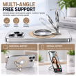 MagSafe Magnetic Phone Ring Holder | Metal Finger Grip &amp; Kickstand | 180&deg; Adjustable Detachable Mobile Stand | iCare