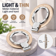 MagSafe Magnetic Phone Ring Holder | Metal Finger Grip &amp; Kickstand | 180&deg; Adjustable Detachable Mobile Stand | iCare