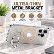 MagSafe Magnetic Phone Ring Holder | Metal Finger Grip &amp; Kickstand | 180&deg; Adjustable Detachable Mobile Stand | iCare