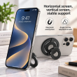 MagSafe Metal Ring 3-in-1 Dual Magnet Phone Holder | Magnetic Finger Grip, Kickstand &amp; Mobile Stand | MagSafe Essentials | iCare