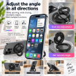 MagSafe Metal Ring 3-in-1 Dual Magnet Phone Holder | Magnetic Finger Grip, Kickstand &amp; Mobile Stand | MagSafe Essentials | iCare