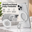 MagSafe Metal Ring 3-in-1 Dual Magnet Phone Holder | Magnetic Finger Grip, Kickstand &amp; Mobile Stand | MagSafe Essentials | iCare