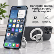 MagSafe Metal Ring 3-in-1 Dual Magnet Phone Holder | Magnetic Finger Grip, Kickstand &amp; Mobile Stand | MagSafe Essentials | iCare
