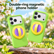 Silicone Magnetic Phone Holder | 360&deg; Rotating Ring Grip &amp; Desktop Stand | MagSafe Compatible Mobile Holder | Portable Phone Grip &amp; Kickstand | iCare