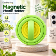 Silicone Magnetic Phone Holder | 360&deg; Rotating Ring Grip &amp; Desktop Stand | MagSafe Compatible Mobile Holder | Portable Phone Grip &amp; Kickstand | iCare