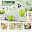 Silicone Magnetic Phone Holder | 360&deg; Rotating Ring Grip &amp; Desktop Stand | MagSafe Compatible Mobile Holder | Portable Phone Grip &amp; Kickstand | iCare
