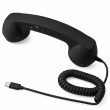 Retro Phone Handset with Type-C Connector | Wired Mobile Phone Receiver &amp; Microphone | C-Port Handset for Smartphones | Volume Control, Hands-Free Calling &amp; Comfortable Network Phone Receiver | iCare