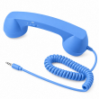 Retro Phone Handset with Type-C Connector | Wired Mobile Phone Receiver &amp; Microphone | C-Port Handset for Smartphones | Volume Control, Hands-Free Calling &amp; Comfortable Network Phone Receiver | iCare