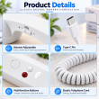 Retro Phone Handset with Type-C Connector | Wired Mobile Phone Receiver &amp; Microphone | C-Port Handset for Smartphones | Volume Control, Hands-Free Calling &amp; Comfortable Network Phone Receiver | iCare