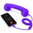 Retro Phone Handset with Type-C Connector | Wired Mobile Phone Receiver &amp; Microphone | C-Port Handset for Smartphones | Volume Control, Hands-Free Calling &amp; Comfortable Network Phone Receiver | iCare
