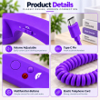 Retro Phone Handset with Type-C Connector | Wired Mobile Phone Receiver &amp; Microphone | C-Port Handset for Smartphones | Volume Control, Hands-Free Calling &amp; Comfortable Network Phone Receiver | iCare