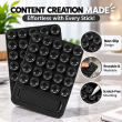 Universal 25-Suction Silicone Phone Holder | Suction Cup Mount with Bracket | Waterproof Non-Slip Sticky Phone Grip | iCare
