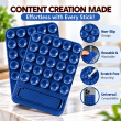 Universal 25-Suction Silicone Phone Holder | Suction Cup Mount with Bracket | Waterproof Non-Slip Sticky Phone Grip | iCare