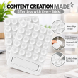 Universal 25-Suction Silicone Phone Holder | Suction Cup Mount with Bracket | Waterproof Non-Slip Sticky Phone Grip | iCare
