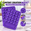 Universal 25-Suction Silicone Phone Holder | Suction Cup Mount with Bracket | Waterproof Non-Slip Sticky Phone Grip | iCare