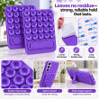Universal 25-Suction Silicone Phone Holder | Suction Cup Mount with Bracket | Waterproof Non-Slip Sticky Phone Grip | iCare
