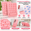 Universal 25-Suction Silicone Phone Holder | Suction Cup Mount with Bracket | Waterproof Non-Slip Sticky Phone Grip | iCare
