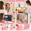 Universal 25-Suction Silicone Phone Holder | Suction Cup Mount with Bracket | Waterproof Non-Slip Sticky Phone Grip | iCare