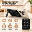 Magnetic Suction Phone Stand with 25 Reusable Silicone Vacuum Suckers | Washable Magnetic Phone Holder | Hands-Free Mobile Stand| iCare 