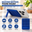 Magnetic Suction Phone Stand with 25 Reusable Silicone Vacuum Suckers | Washable Magnetic Phone Holder | Hands-Free Mobile Stand| iCare 