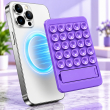 Magnetic Suction Phone Stand with 25 Reusable Silicone Vacuum Suckers | Washable Magnetic Phone Holder | Hands-Free Mobile Stand| iCare 