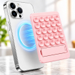 Magnetic Suction Phone Stand with 25 Reusable Silicone Vacuum Suckers | Washable Magnetic Phone Holder | Hands-Free Mobile Stand| iCare 