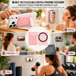 Magnetic Suction Phone Stand with 25 Reusable Silicone Vacuum Suckers | Washable Magnetic Phone Holder | Hands-Free Mobile Stand| iCare 