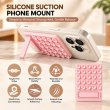 Magnetic Suction Phone Stand with 25 Reusable Silicone Vacuum Suckers | Washable Magnetic Phone Holder | Hands-Free Mobile Stand| iCare 