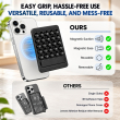 Magnetic Suction Phone Stand with 25 Reusable Silicone Vacuum Suckers | Washable Magnetic Phone Holder | Hands-Free Mobile Stand| iCare 