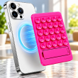 Magnetic Suction Phone Stand with 25 Reusable Silicone Vacuum Suckers | Washable Magnetic Phone Holder | Hands-Free Mobile Stand| iCare 