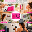Magnetic Suction Phone Stand with 25 Reusable Silicone Vacuum Suckers | Washable Magnetic Phone Holder | Hands-Free Mobile Stand| iCare 