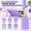 Magnetic Suction Phone Stand with 25 Reusable Silicone Vacuum Suckers | Washable Magnetic Phone Holder | Hands-Free Mobile Stand| iCare 