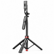 Auto Open Selfie Stick Tripod with Aluminium Alloy Pole | Foldable Mobile Phone Selfie Stick with Wireless Remote Control | 360&deg; Adjustable Phone Tripod Stand | iCare