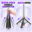 Auto Open Selfie Stick Tripod with Steel Pole | 54 Inch Extendable Foldable Mobile Phone Selfie Stick with Bluetooth 5.2 Wireless Remote|360&deg; Adjustable Phone Tripod Stand | iCare