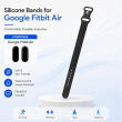 Soft Silicone Sport Strap Compatible for Google Fitbit Smartwatch | Breathable Lightweight Sweat-Resistant Replacement Wristband | Flexible Secure Buckle Band for Fitness, Sports, Sleep &amp; Daily Wear | iCare