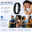 Soft Silicone Sport Strap Compatible for Google Fitbit Smartwatch | Breathable Lightweight Sweat-Resistant Replacement Wristband | Flexible Secure Buckle Band for Fitness, Sports, Sleep &amp; Daily Wear | iCare