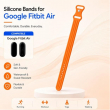 Soft Silicone Sport Strap Compatible for Google Fitbit Smartwatch | Breathable Lightweight Sweat-Resistant Replacement Wristband | Flexible Secure Buckle Band for Fitness, Sports, Sleep &amp; Daily Wear | iCare