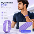 Soft Silicone Sport Strap Compatible for Google Fitbit Smartwatch | Breathable Lightweight Sweat-Resistant Replacement Wristband | Flexible Secure Buckle Band for Fitness, Sports, Sleep &amp; Daily Wear | iCare