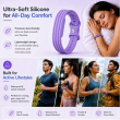 Soft Silicone Sport Strap Compatible for Google Fitbit Smartwatch | Breathable Lightweight Sweat-Resistant Replacement Wristband | Flexible Secure Buckle Band for Fitness, Sports, Sleep &amp; Daily Wear | iCare