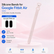 Soft Silicone Sport Strap Compatible for Google Fitbit Smartwatch | Breathable Lightweight Sweat-Resistant Replacement Wristband | Flexible Secure Buckle Band for Fitness, Sports, Sleep &amp; Daily Wear | iCare