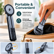 3-in-1 Foldable Laptop Stand with Magnetic Phone Holder| 8-Level Height Adjustable Computer Riser for 10&ndash;15.6 Inch| Aluminium Desk Stand | iCare