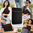 Universal Reversible Laptop Sleeve| Dual-Sided Protective Case with Mouse Pad Function | Zipperless Waterproof Slim Fit Cover for Work, Office &amp; Travel | iCare