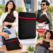 Universal Reversible Laptop Sleeve| Dual-Sided Protective Case with Mouse Pad Function | Zipperless Waterproof Slim Fit Cover for Work, Office &amp; Travel | iCare