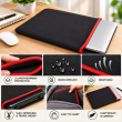 Universal Reversible Laptop Sleeve| Dual-Sided Protective Case with Mouse Pad Function | Zipperless Waterproof Slim Fit Cover for Work, Office &amp; Travel | iCare