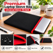 Universal Reversible Laptop Sleeve| Dual-Sided Protective Case with Mouse Pad Function | Zipperless Waterproof Slim Fit Cover for Work, Office &amp; Travel | iCare