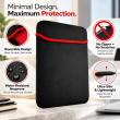Universal Reversible Laptop Sleeve| Dual-Sided Protective Case with Mouse Pad Function | Zipperless Waterproof Slim Fit Cover for Work, Office &amp; Travel | iCare