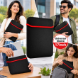 Universal Reversible Laptop Sleeve| Dual-Sided Protective Case with Mouse Pad Function | Zipperless Waterproof Slim Fit Cover for Work, Office &amp; Travel | iCare