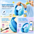boAt Sailor Play Kids Wireless Headphones with 40mm Drivers, Up to 60 Hours Playback, 85dB Safe Volume Limiter, Bluetooth Connectivity, Type-C Charging, Lightweight Design &amp; Soft Cushioned Earcups for Children (Shark Blue) | iCare