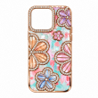 iPhone 14 Pro Max Glitter Flower Diamond Case, 3D Rhinestone Floral Phone Cover for Women &amp; Girls, Slim Shockproof Bling Case for Weddings, Parties &amp; Festive